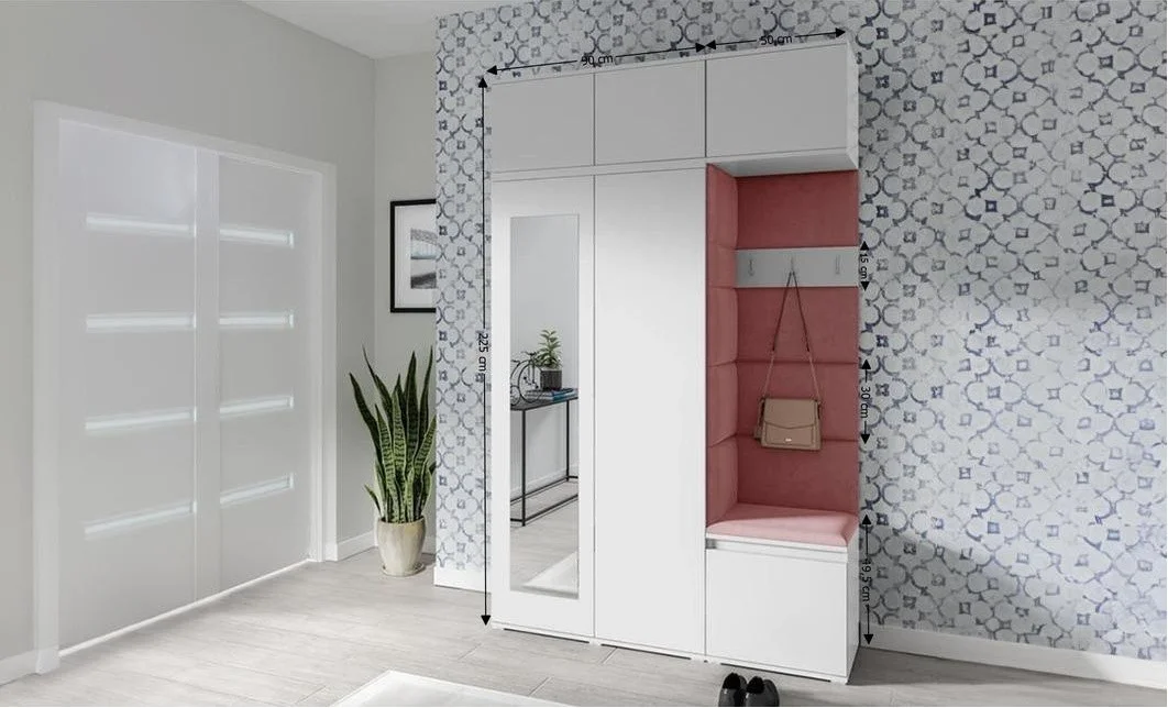 Cuier Hol Max 18, Alb/ Roz - Trinity 23 1