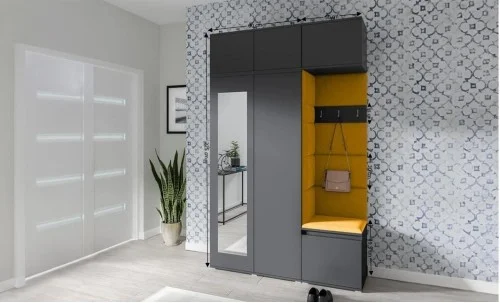 Cuier Hol Max 18, Grafit/ Portocaliu - Trinity 26