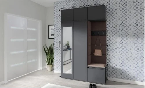 Cuier Hol Max 18, Grafit/ Maro - Trinity 8