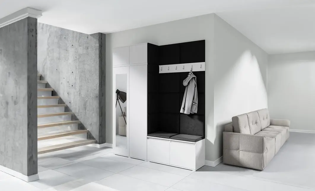 Cuier Hol Max 19, Alb/ Negru - Trinity 16