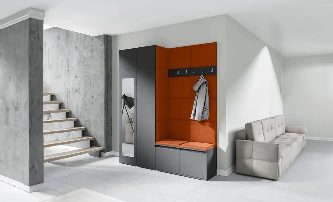 Cuier Hol Max 19, Grafit/ Portocaliu - Trinity 25