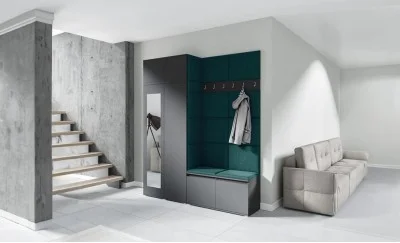 Cuier Hol Max 19, Grafit/ Verde - Trinity 28