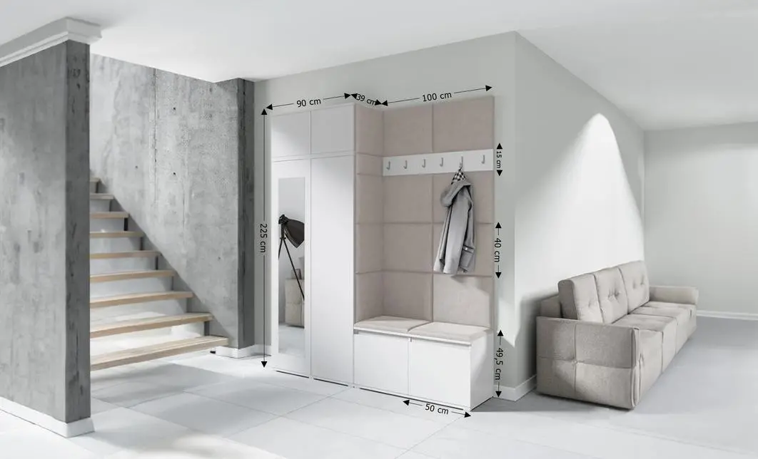 Cuier Hol Max 19, Alb/ Crem - Trinity 1 1