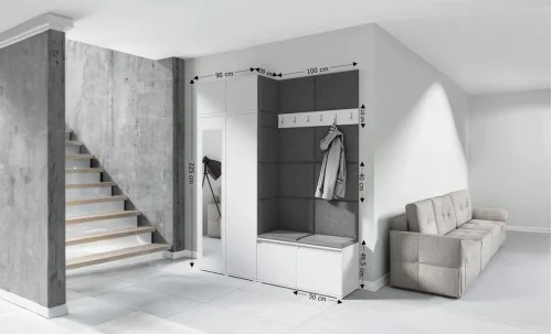 Cuier Hol Max 19, Alb/ Gri - Trinity 15