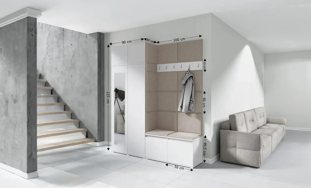 Cuier Hol Max 19, Alb/ Bej - Trinity 2 1