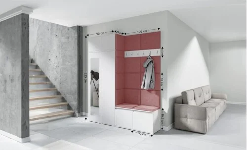 Cuier Hol Max 19, Alb/ Roz - Trinity 23