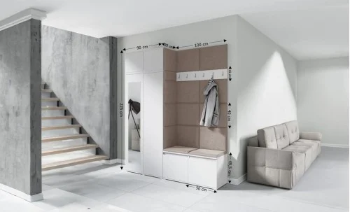 Cuier Hol Max 19, Alb/ Maro - Trinity 5