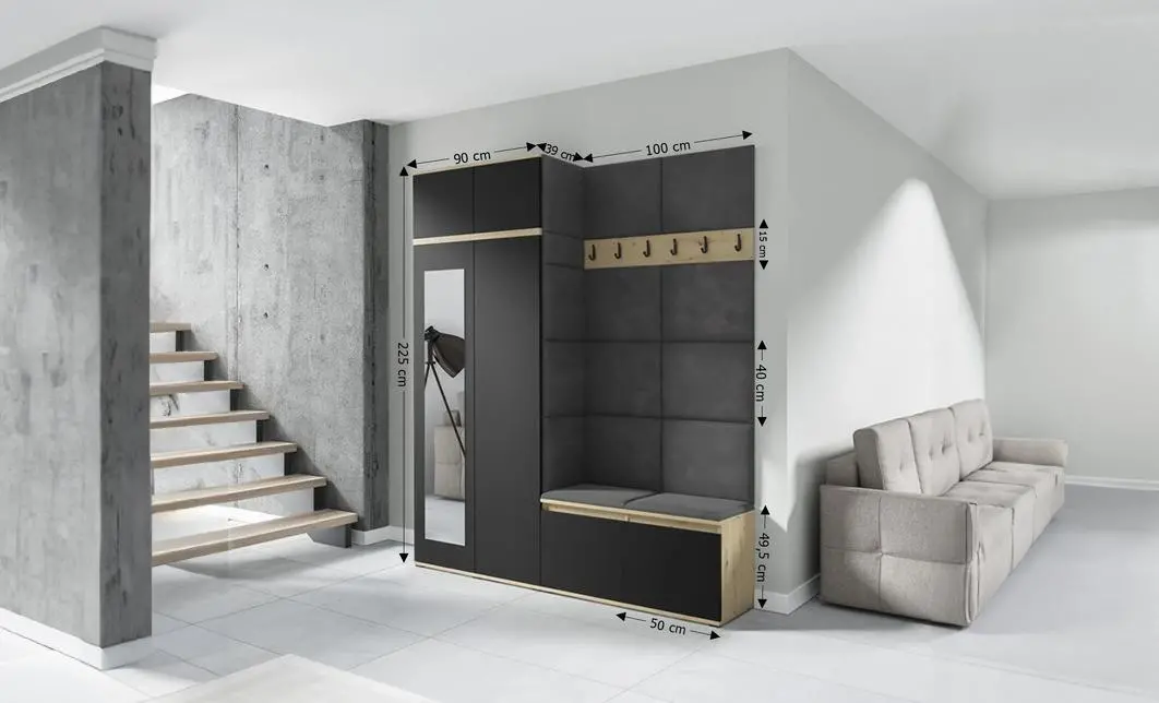 Cuier Hol Max 19, Artisan/ Gri - Trinity 15 1