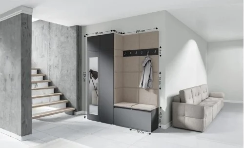 Cuier Hol Max 19, Grafit/ Bej - Trinity 2