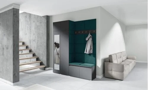 Cuier Hol Max 19, Grafit/ Verde - Trinity 28