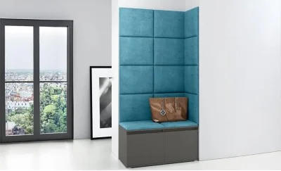 Cuier Hol Max 2, Grafit/ Albastru - Trinity 13