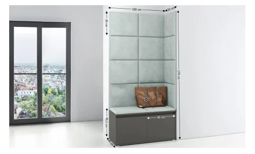 Cuier Hol Max 2, Grafit/ Verde - Trinity 21