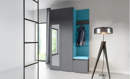 Cuier Hol Max 20, Grafit/Albastru - Trinity 13