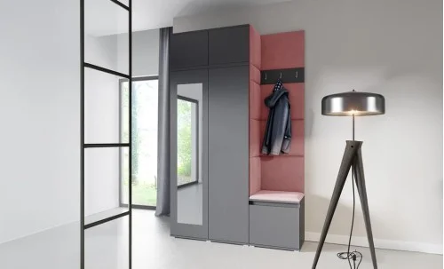 Cuier Hol Max 20, Grafit/Roz - Trinity 23