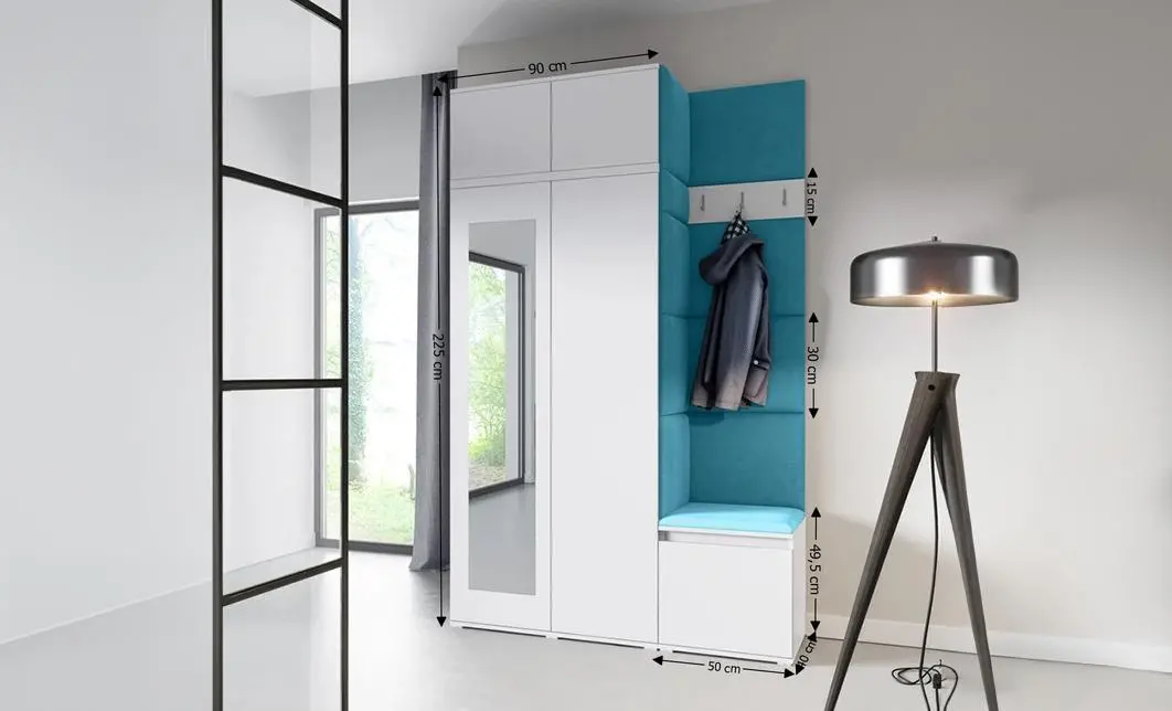 Cuier Hol Max 20, Alb/Albastru - Trinity 13 1