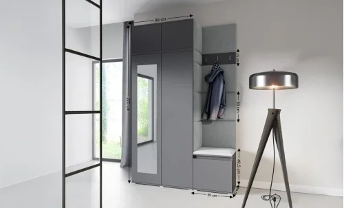 Cuier Hol Max 20, Grafit/Gri - Trinity 14