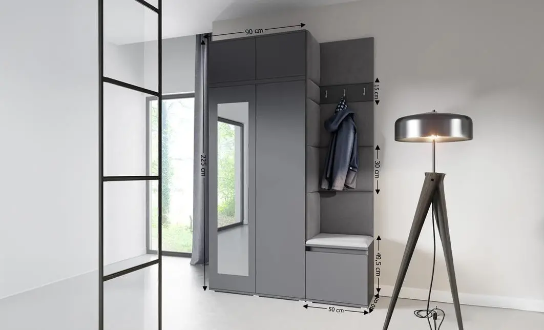 Cuier Hol Max 20, Grafit/Gri - Trinity 15 1