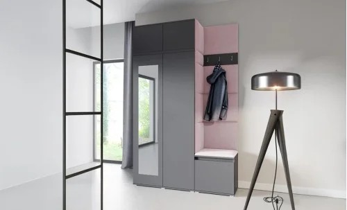 Cuier Hol Max 20, Grafit/Roz - Trinity 19