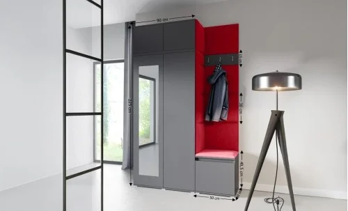 Cuier Hol Max 20, Grafit/Rosu - Trinity 24