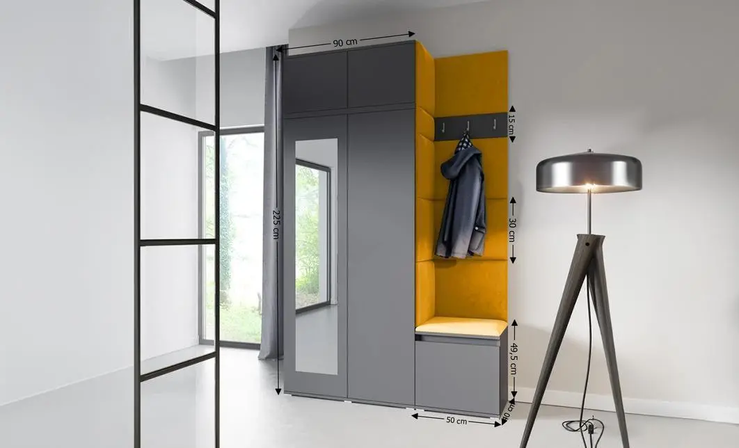 Cuier Hol Max 20, Grafit/Portocaliu - Trinity 26 1