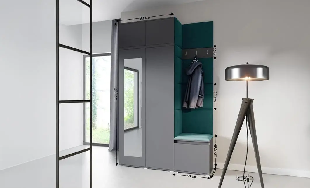 Cuier Hol Max 20, Grafit/Verde - Trinity 28 1