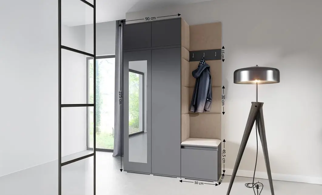 Cuier Hol Max 20, Grafit/Bej - Trinity 4 1