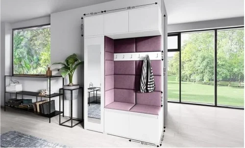 Cuier Hol Max 21, Alb/ Mov - Trinity 11