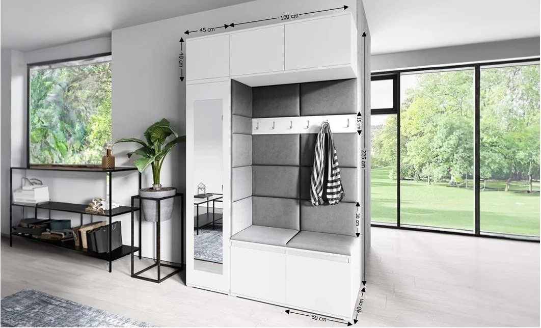 Cuier Hol Max 21, Alb/ Gri - Trinity 15 1