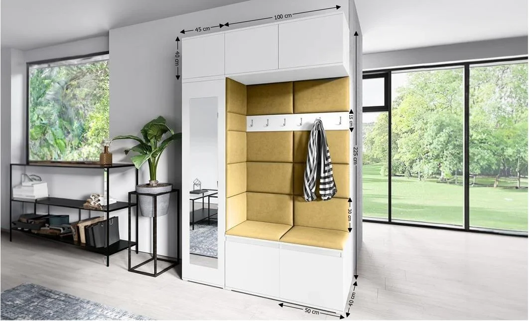 Cuier Hol Max 21, Alb/ Galben - Trinity 18 1