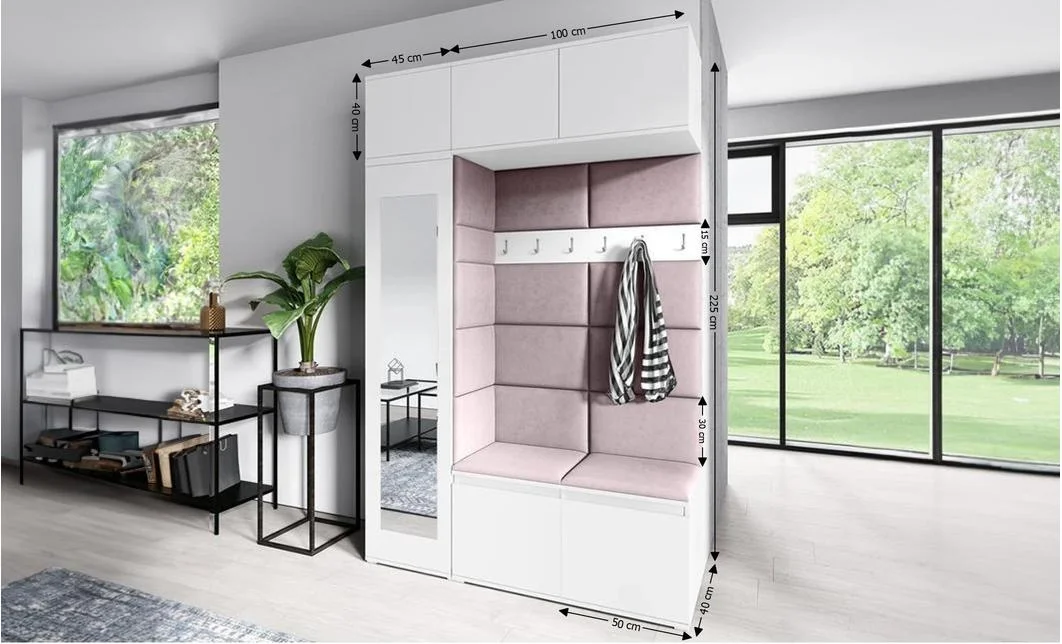 Cuier Hol Max 21, Alb/ Roz - Trinity 19 1