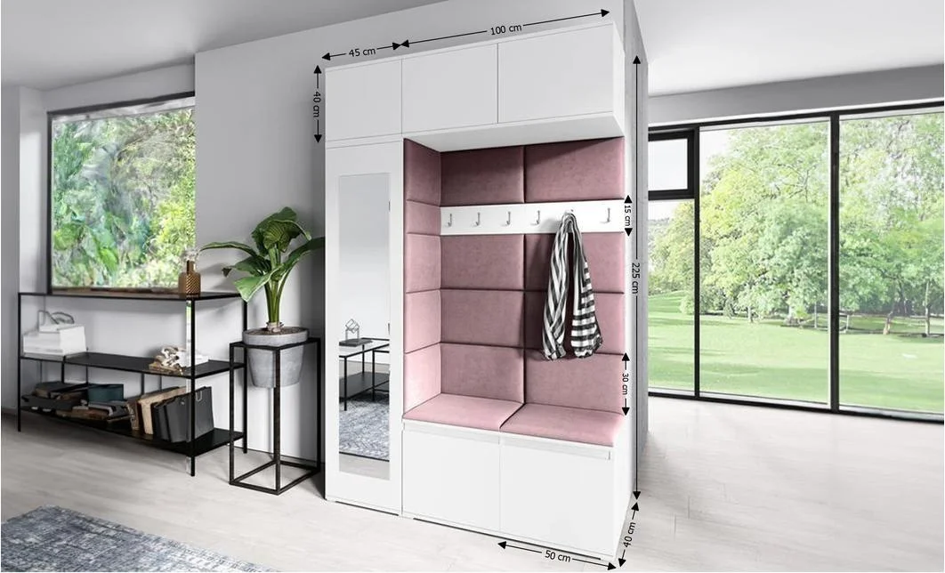 Cuier Hol Max 21, Alb/ Roz - Trinity 23 1