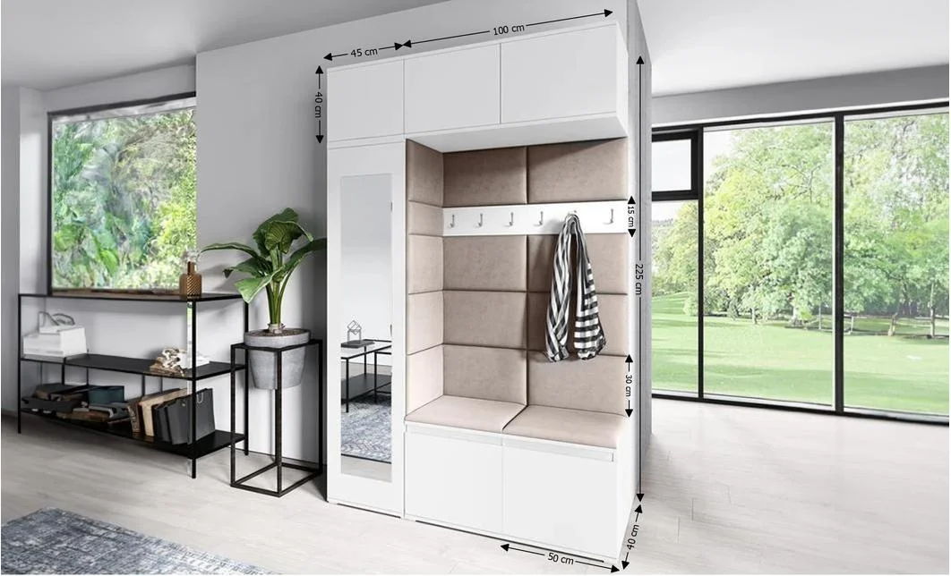 Cuier Hol Max 21, Alb/ Maro - Trinity 5 1