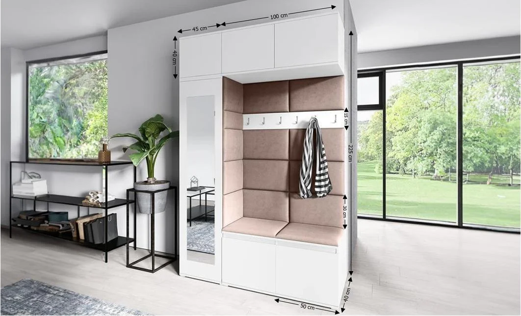 Cuier Hol Max 21, Alb/ Maro - Trinity 7 1