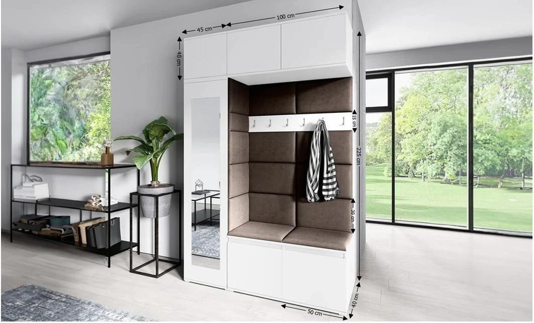 Cuier Hol Max 21, Alb/ Maro - Trinity 8 1