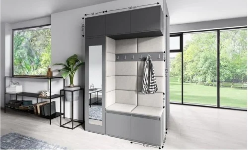 Cuier Hol Max 21, Grafit/ Crem - Trinity 1