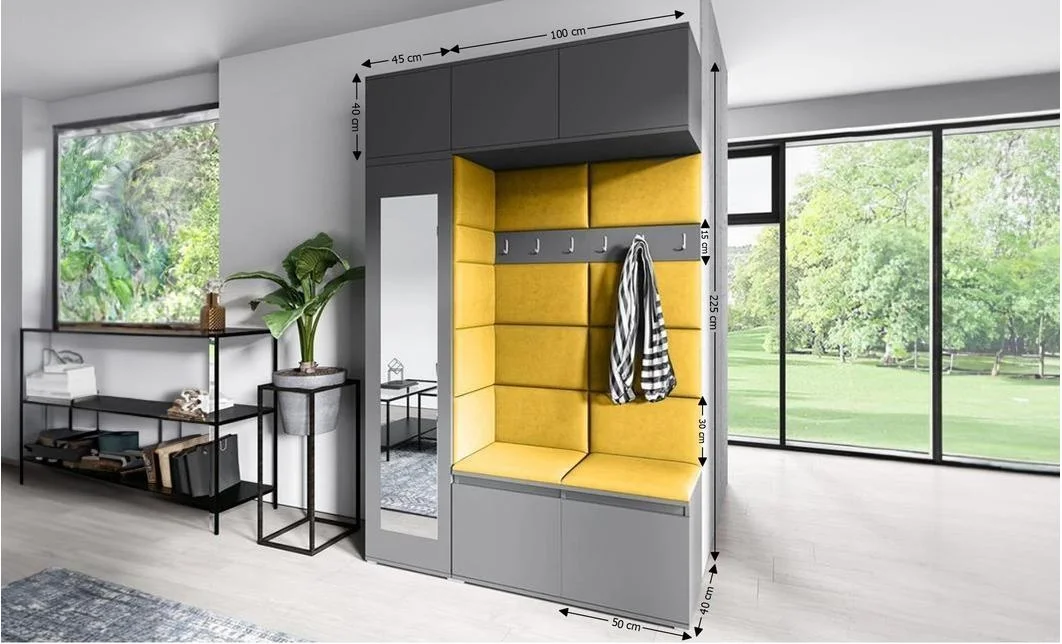 Cuier Hol Max 21, Grafit/ Portocaliu - Trinity 26 1