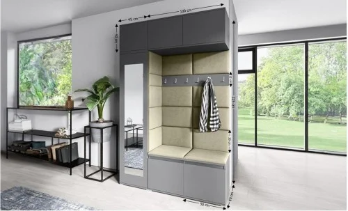 Cuier Hol Max 21, Grafit/ Verde - Trinity 27