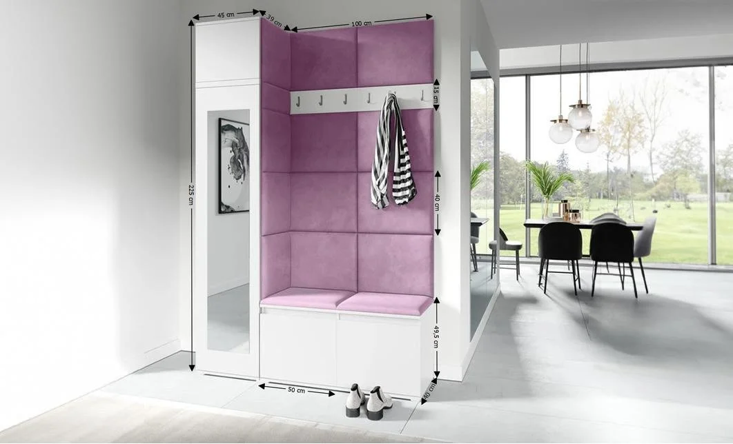 Cuier Hol Max 22, Alb/ Mov - Trinity 11 1