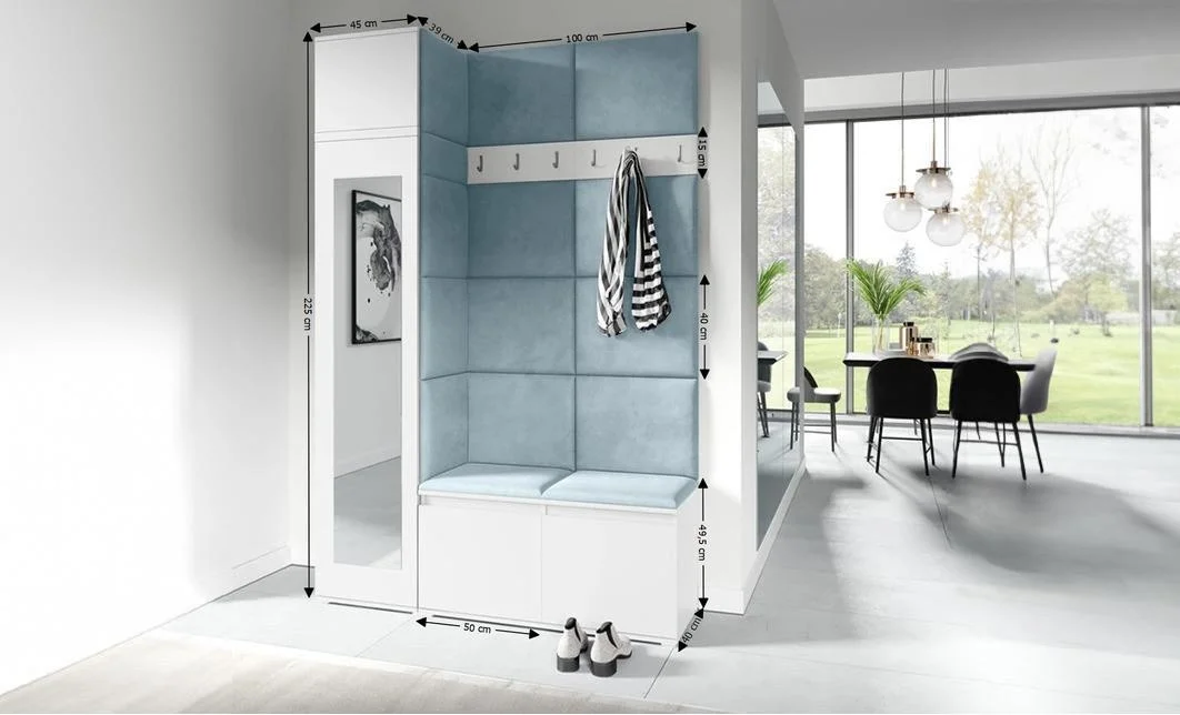 Cuier Hol Max 22, Alb/ Albastru - Trinity 22 1