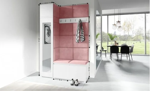 Cuier Hol Max 22, Alb/ Roz - Trinity 23