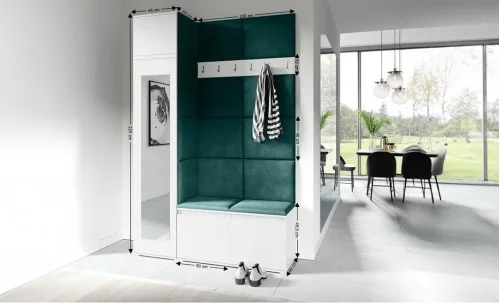 Cuier Hol Max 22, Alb/ Verde - Trinity 28