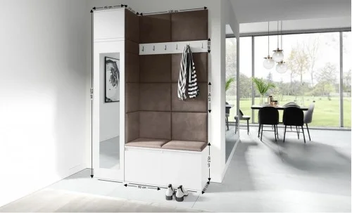 Cuier Hol Max 22, Alb/ Maro - Trinity 8