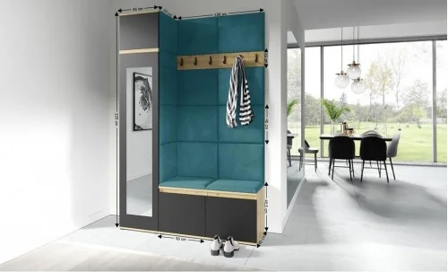 Cuier Hol Max 22, Artisan/ Albastru - Trinity 13