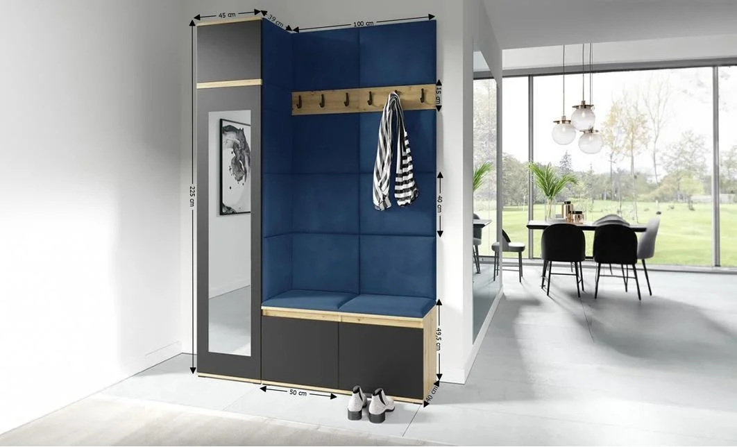 Cuier Hol Max 22, Artisan/ Albastru - Trinity 31 1