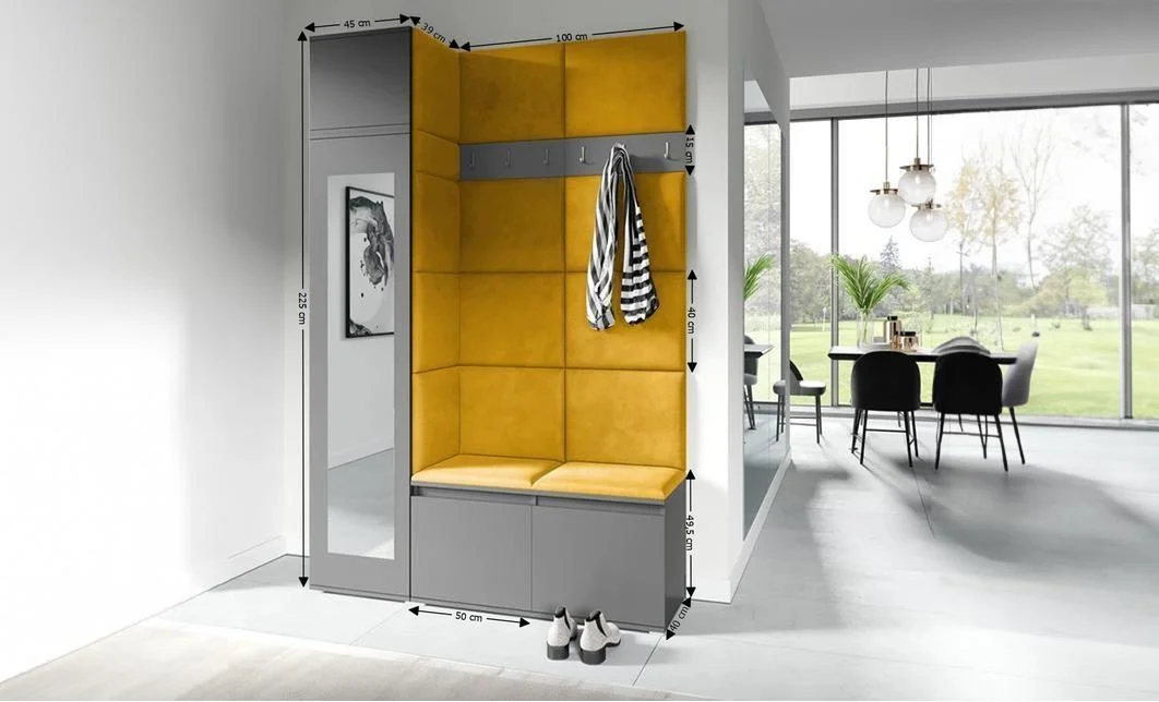 Cuier Hol Max 22, Grafit/ Portocaliu - Trinity 26 1