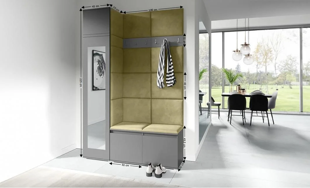 Cuier Hol Max 22, Grafit/ Verde - Trinity 27 1