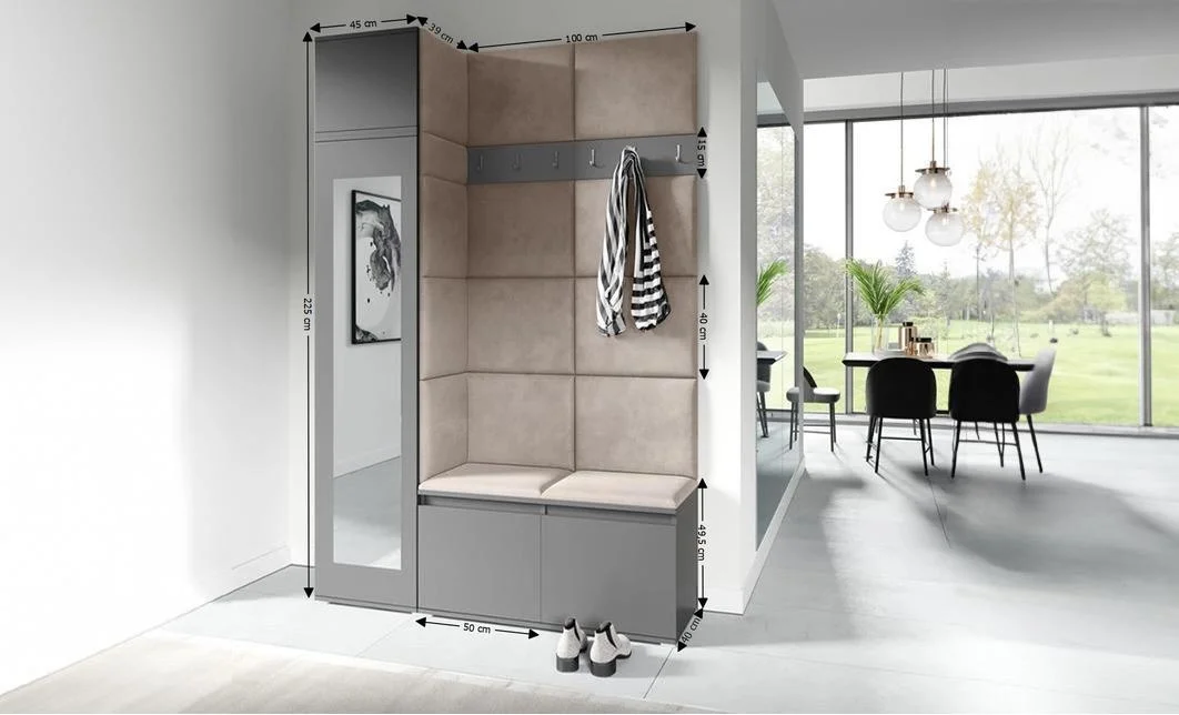 Cuier Hol Max 22, Grafit/ Maro - Trinity 5 1