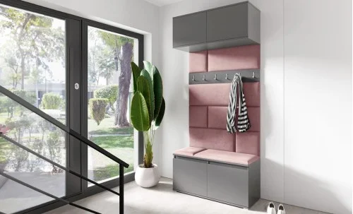 Cuier Hol Max 23, Grafit/ Roz - Trinity 23