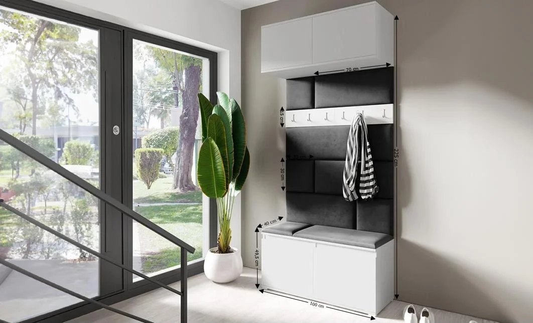 Cuier Hol Max 23, Alb/ Negru - Trinity 16 1