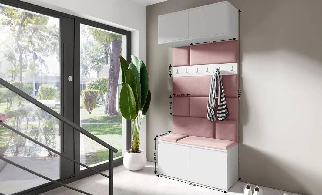 Cuier Hol Max 23, Alb/ Roz - Trinity 23 1